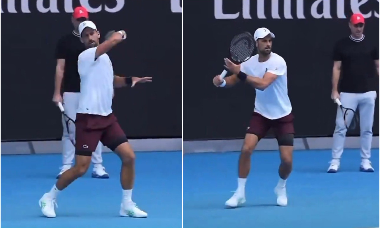 NAJVEĆI JE STIGAO U MELBURN! Đoković održao prvi trening pred navijačima u Australiji - evo šta ga sad čeka (VIDEO)