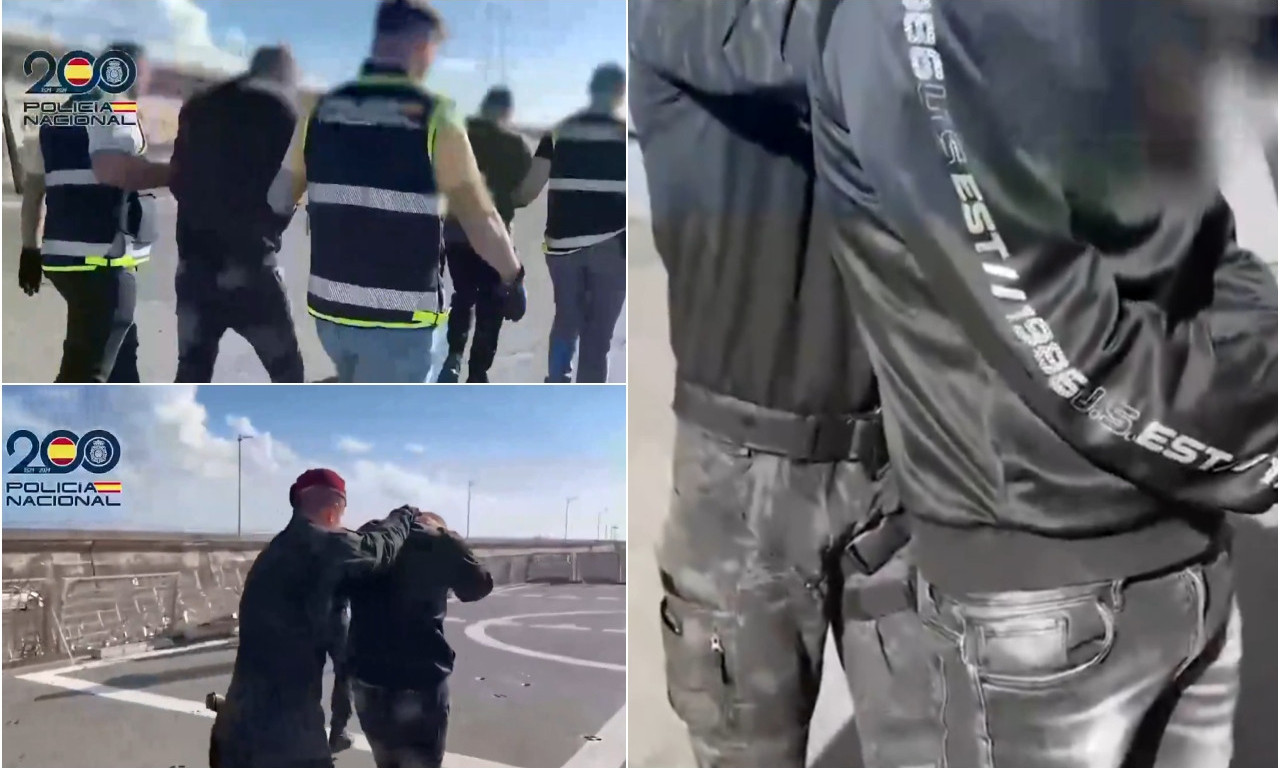 UHAPŠENI SRBI U NAJVEĆOJ ZAPLENI KOKAINA NA KANARSKIM OSTRVIMA! Zaplenjeno 10 tona droge, a evo kako je presretnut brod u Atlantiku (VIDEO)