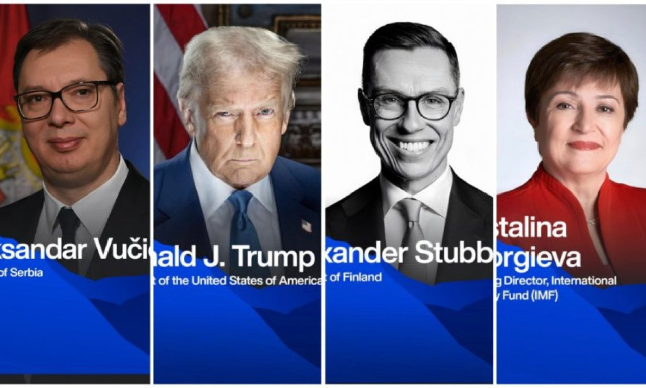 VUČIĆ NA SVETSKOM EKONOMSKOM FORUMU Događaj počinje 19. januara i okuplja svetske lidere u Davosu