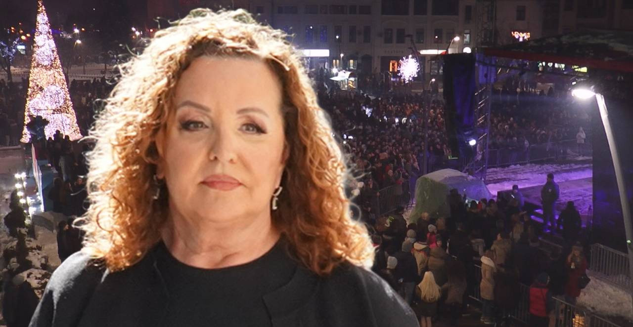DNO DNA! SNIMAK SRAMNOG LINČA ANE BEKUTE U ČAČKU! Gađali je grudvama u glavu, ali pevačica nije odustala! (VIDEO)