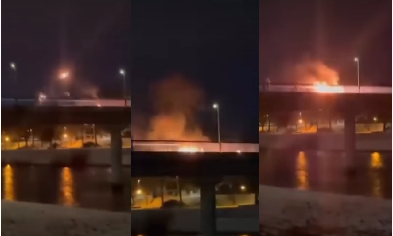 DRAMATIČNE SCENE NA DOČEKU SRPSKE NOVE GODINE U ČAČKU! Deca benzinom polivala i palila most! Novi TikTok izazov? (VIDEO)