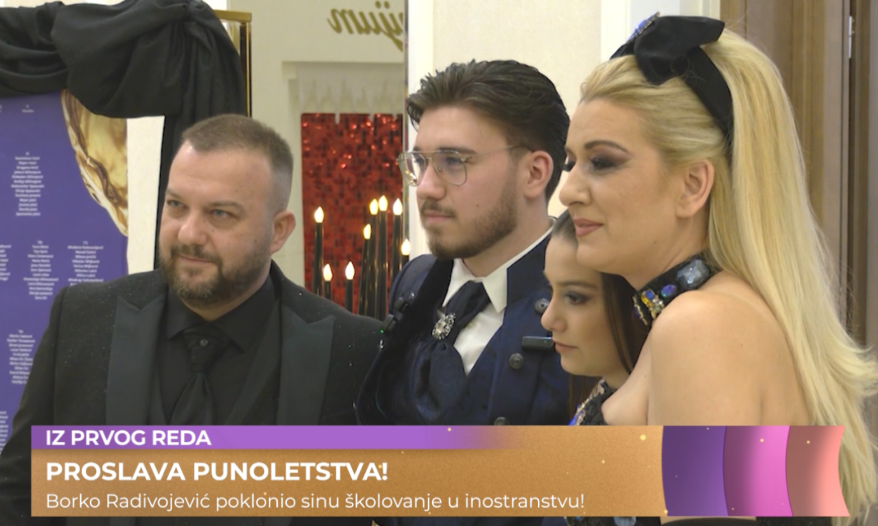 POLA ESTRADE NA SLAVLJU BORKA RADIVOJEVIĆA Evo šta je sinu poklonio za punoletstvo (VIDEO)