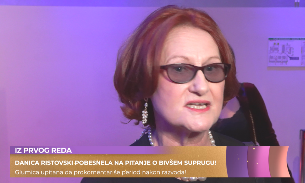 "ŠTA SE TO VAS TIČE?" Danica Ristovski pobesnela na pitanje o razvodu od Lazara (VIDEO)