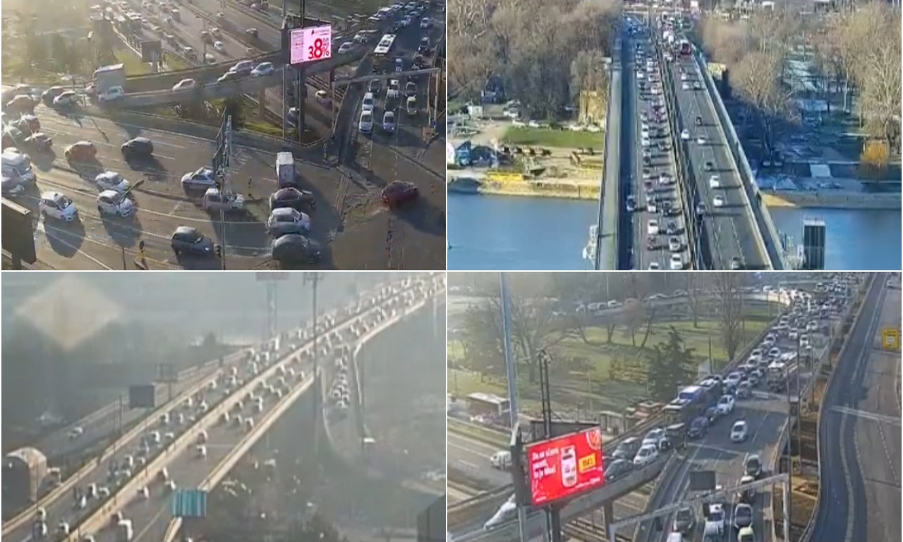 POČETAK ŠKOLE PRAVI KOLAPS U BEOGRADU! Kamere beleže gužve širom grada, ove tačke su najkritičnije (FOTO)