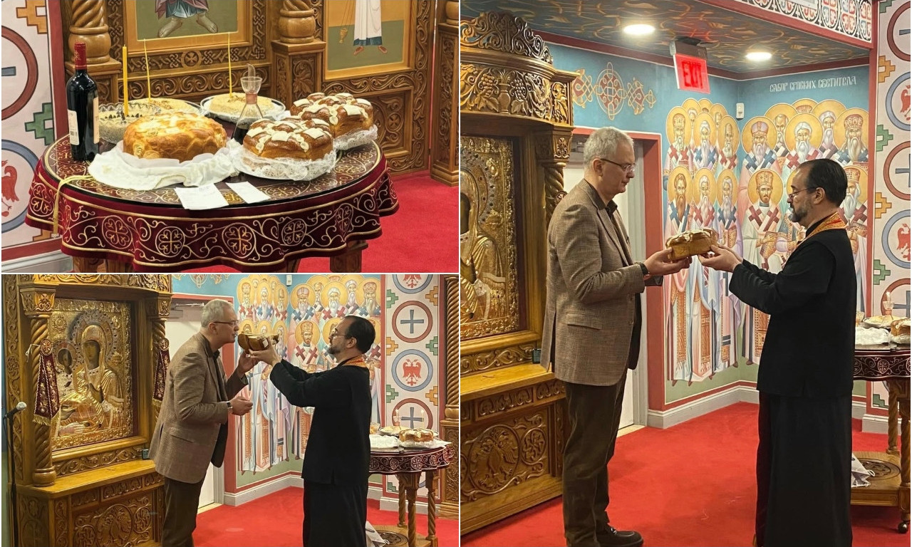 DRAGAN ŠUTANOVAC U AMERICI PROSLAVIO SVETOG JOVANA Pogledajte srpsku tradiciju u crkvi u Vašingtonu (FOTO)