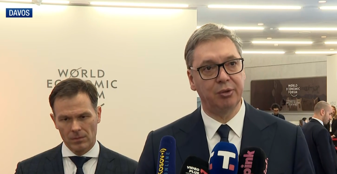 (UŽIVO) VUČIĆ IZ DAVOSA: Imali smo nekoliko razgovora s važnim ljudima, ali što je važno