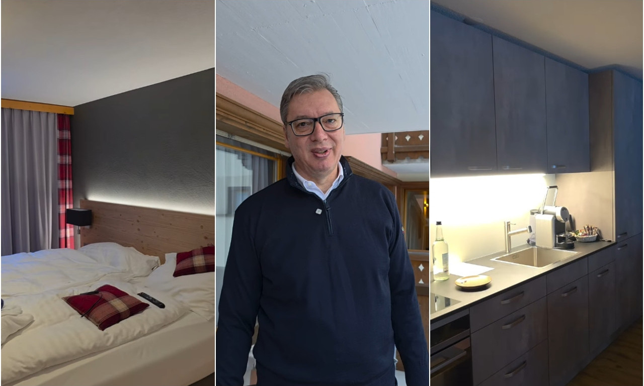VUČIĆ POKAZAO GDE SPAVA U DAVOSU Pogledajte njegov kutak i zašto predsednik jedva čeka da se vrati kući (VIDEO)