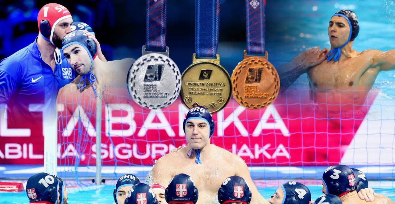DELFINI SE ZA OVO BORE! Narodni motivi Srbije na medaljama Evropskog prvenstva - pogledajte ovo blago (FOTO)