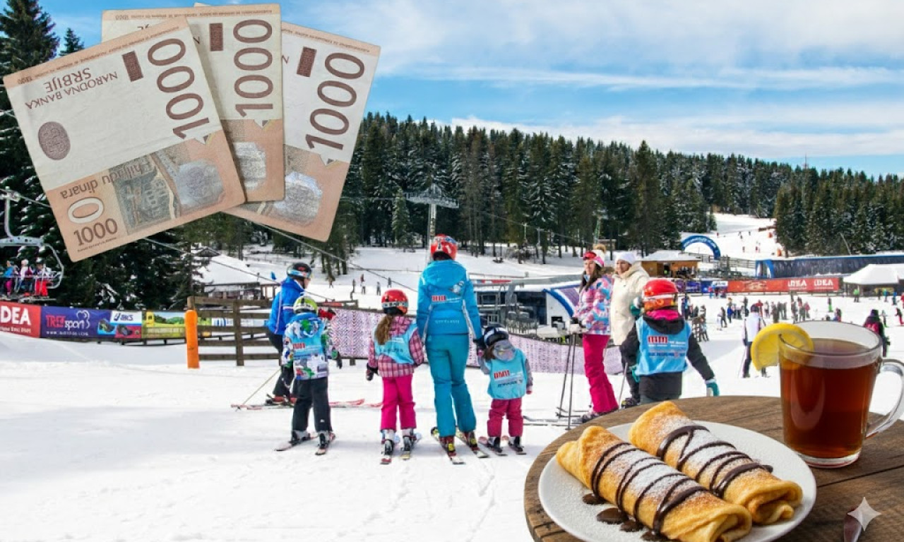 PALAČINKA 950, ČAJ 530, A SENDVIČ 1.150 DINARA! Isplivao najnoviji cenovnik sa Kopaonika: Razlike u cenama su šokantne!