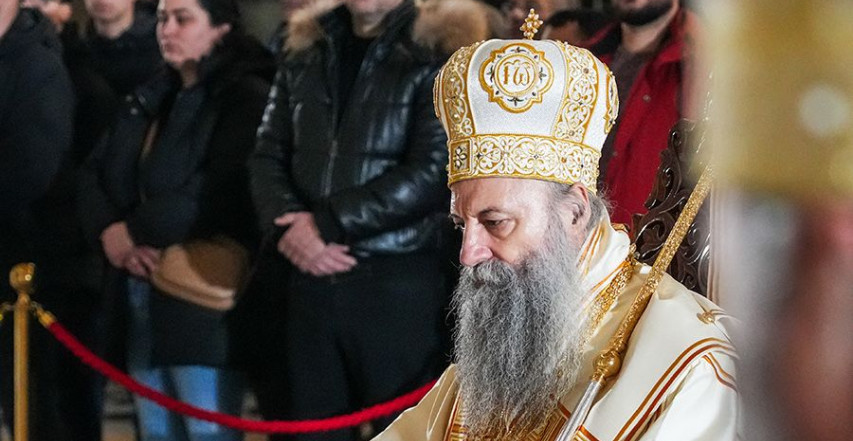 PATRIJARH PORFIRIJE U HRAMU SVETOG SAVE: Biti izabran od Boga znači imati odgovornost i služiti drugima