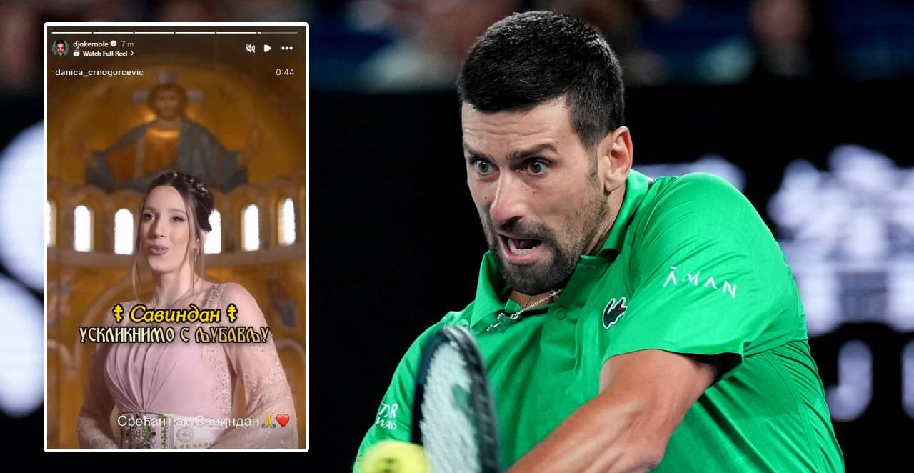 ĐOKOVIĆ PESMOM ČESTITAO SVETOG SAVU! Pogledajte poruku koja stiže iz Melburna (FOTO)