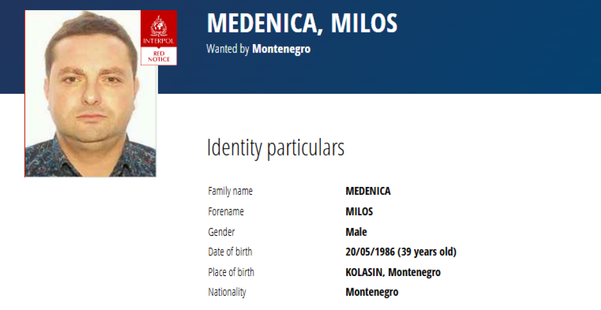 INTERPOL OBJAVIO CRVENU POTERNICU ZA MEDENICOM Evo gde je rođen Miloš (39) za kojim se traga