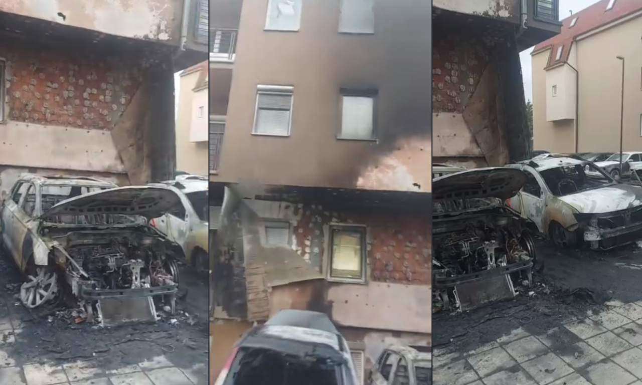 K1INFO DOŠAO U POSED UZNEMIRUJUĆEG SNIMKA NAKON POŽARA U ZEMUNU Od kola ostale školjke, nove zgrade uništene... (VIDEO)