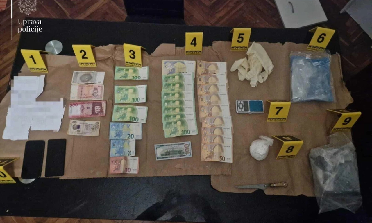 UHAPŠENI PRIPADNICI KAVAČKOG KLANA! Policija pronašla drogu, telefone i pare na gomili (FOTO)
