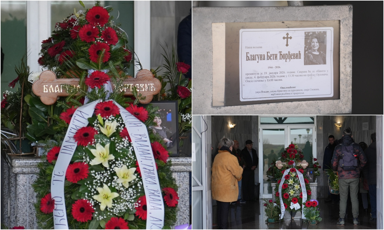 SAHRANA BETI ĐORĐEVIĆ Na umrlici drugo ime, mnogi zbunjeni! Tužne scene na groblju u Beogradu (FOTO)