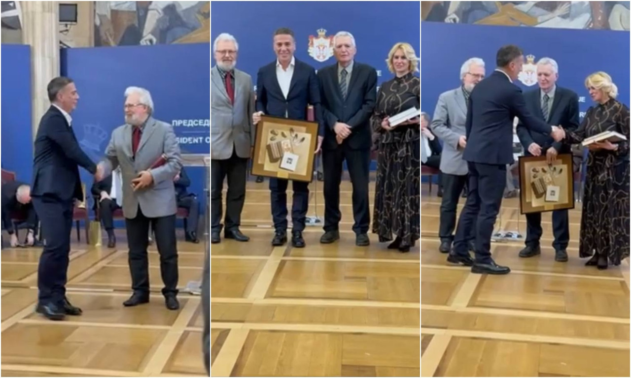 VELIKO PRIZNANJE! Željku Joksimoviću uručena Vukova nagrada za 2025. godinu! (VIDEO)