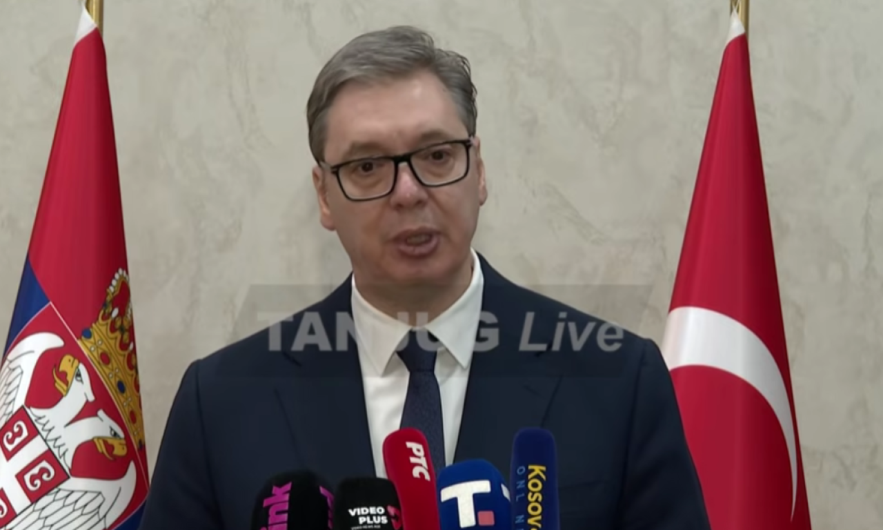 VUČIĆ SE OBRAĆA IZ ANKARE: "Savez Tirane, Zagreba i Prištine je velika pretnja za naše građane" (VIDEO)