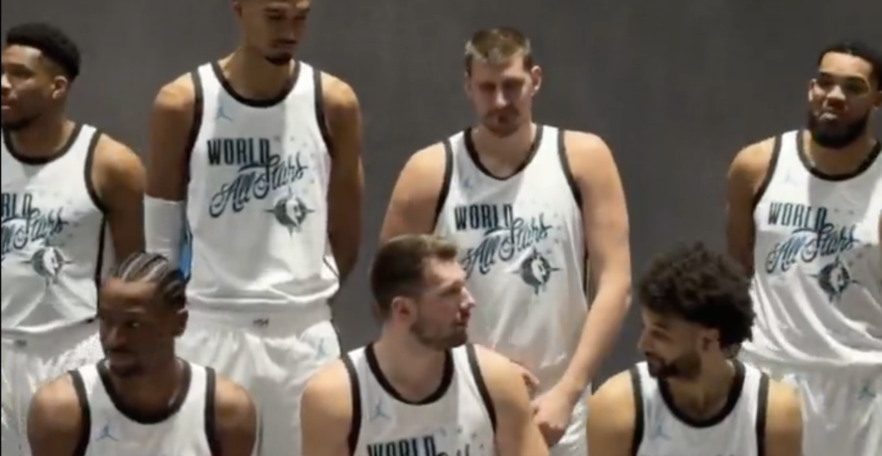 HIT SNIMAK! JOKIĆ LUPIO "ĆUŠKU" DONČIĆU, OVAJ OPSOVAO NA SRPSKOM... "Povratna" za Nikolu nasmejala NBA zvezde (VIDEO)