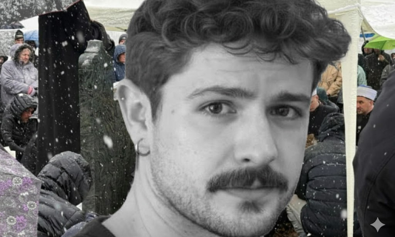SAHRANJEN MLADIĆ KOGA JE PREGAZIO TRAMVAJ: Reka ljudi ispratila Erdoana (23) na večni počinak – neutešni brat blizanac i roditelji u suzama! (VIDEO)
