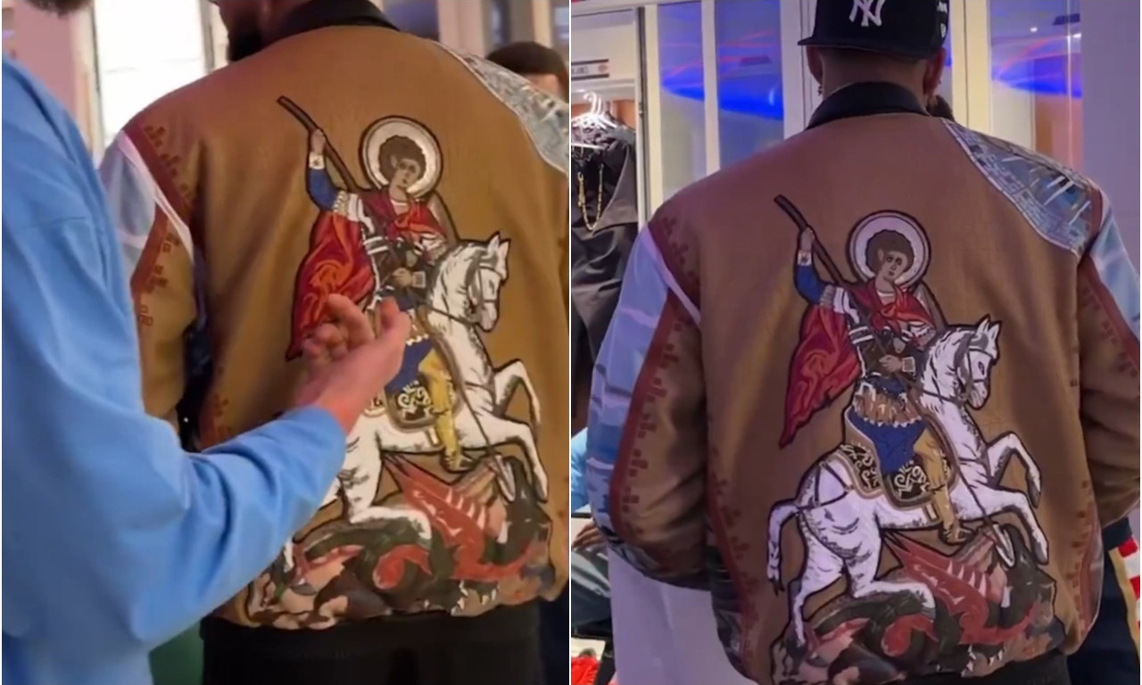 EVO KOLIKO KOŠTA JAKNA SA MOTIVOM SVETI ĐORĐA KOJA JE ODUŠEVILA JOKIĆA: Detalj koji je zapalio mreže! (VIDEO)