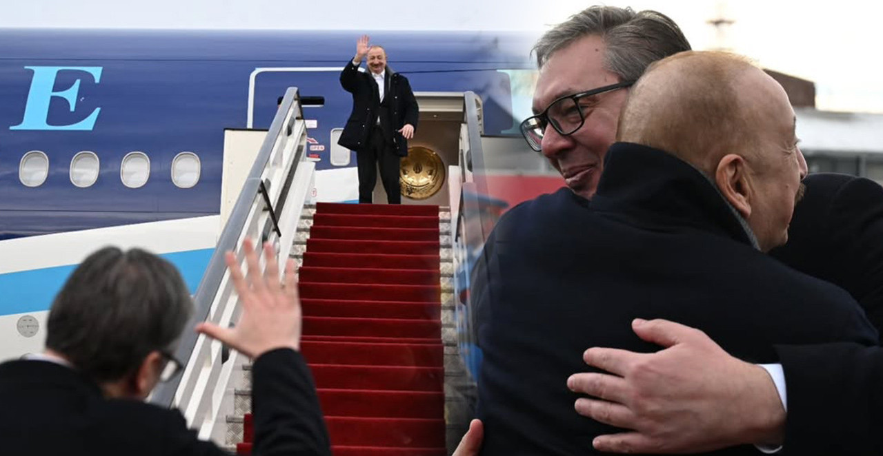 VUČIĆ ISPRATIO ALIJEVA SRDAČNIM ZAGRLJAJEM: "Hvala Vam, dragi prijatelju, na poseti! Do skorog viđenja!" (FOTO)