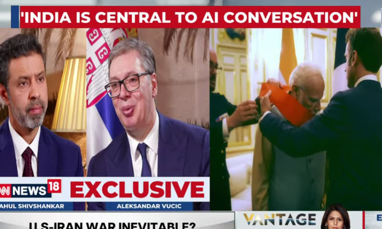 VUČIĆ ZA INDIJSKU TV CNN-News18: "Modi je izrazio želju da dublje sarađujemo, pozvao sam ga u Srbiju" (VIDEO)