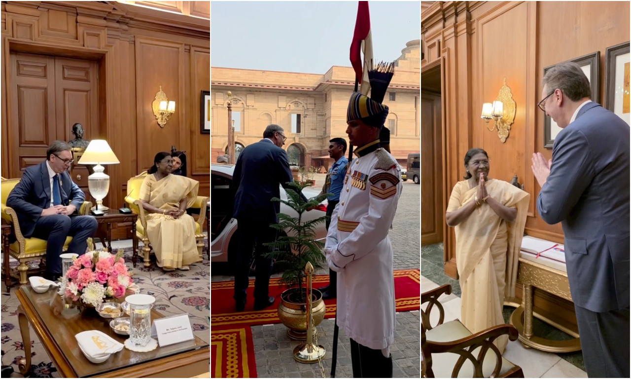 VUČIĆ SA PREDSEDNICOM INDIJE U NJU DELHIJU: "Razgovarali smo o jačanju ekonomskih veza, povezivanju privreda, promociji investicija..." (VIDEO)