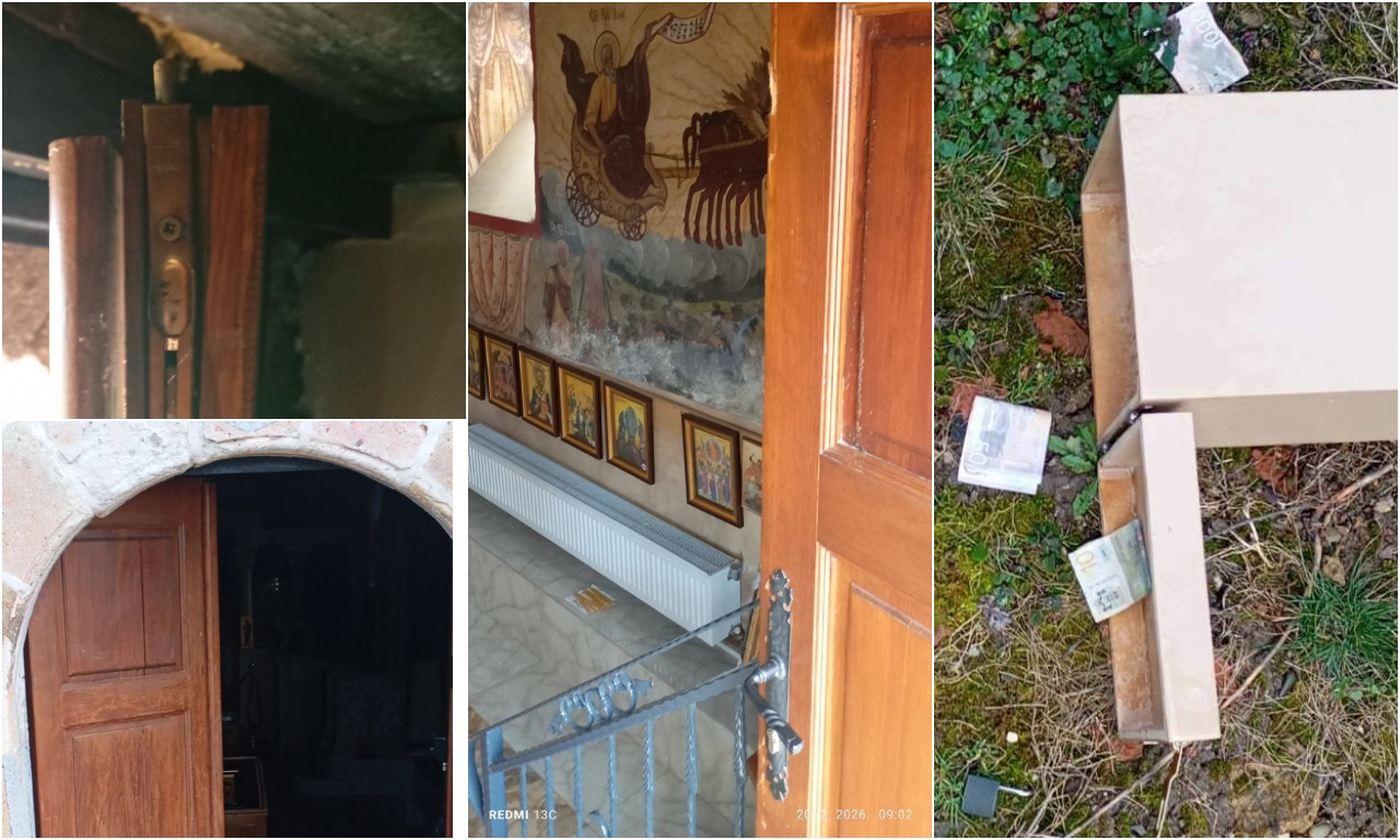 RAZBIJENA VRATA NA SVETINJI, UKRADENI PRILOZI... Crkva Svetog Dimitrija ponovo na meti, ništa im nije sveto! (FOTO)