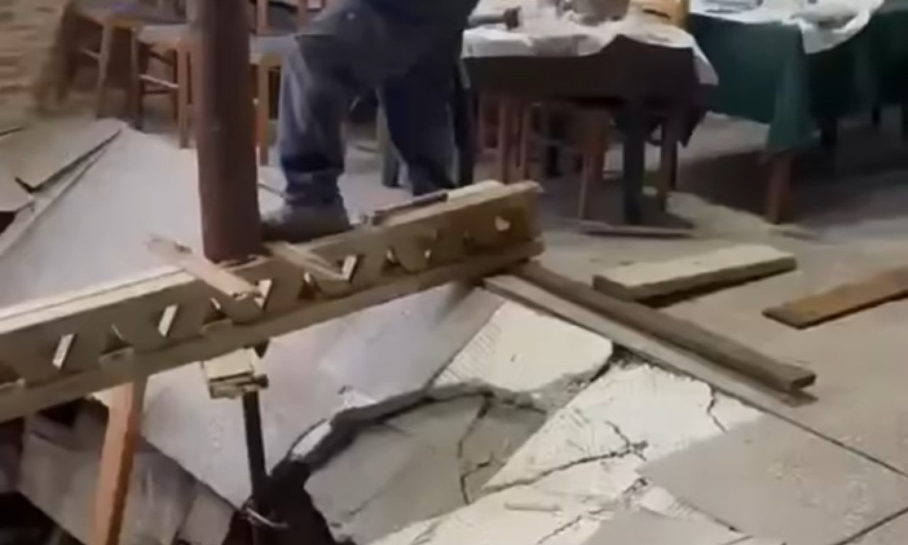 GOSTI PROPALI KROZ POD KAFANE! Neverovatne scene, devetoro zbrinuto u bolnici, vlasnici odmah uhapšeni (VIDEO)