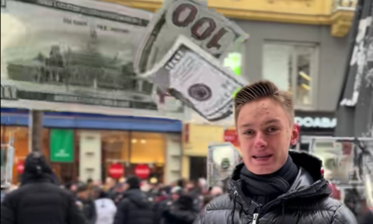 RAZBACAO 10.000 EVRA SA BALKONA! Maksimilijan na ulici delio novac - ljudi u stampedu leteli za novčanicama (VIDEO)