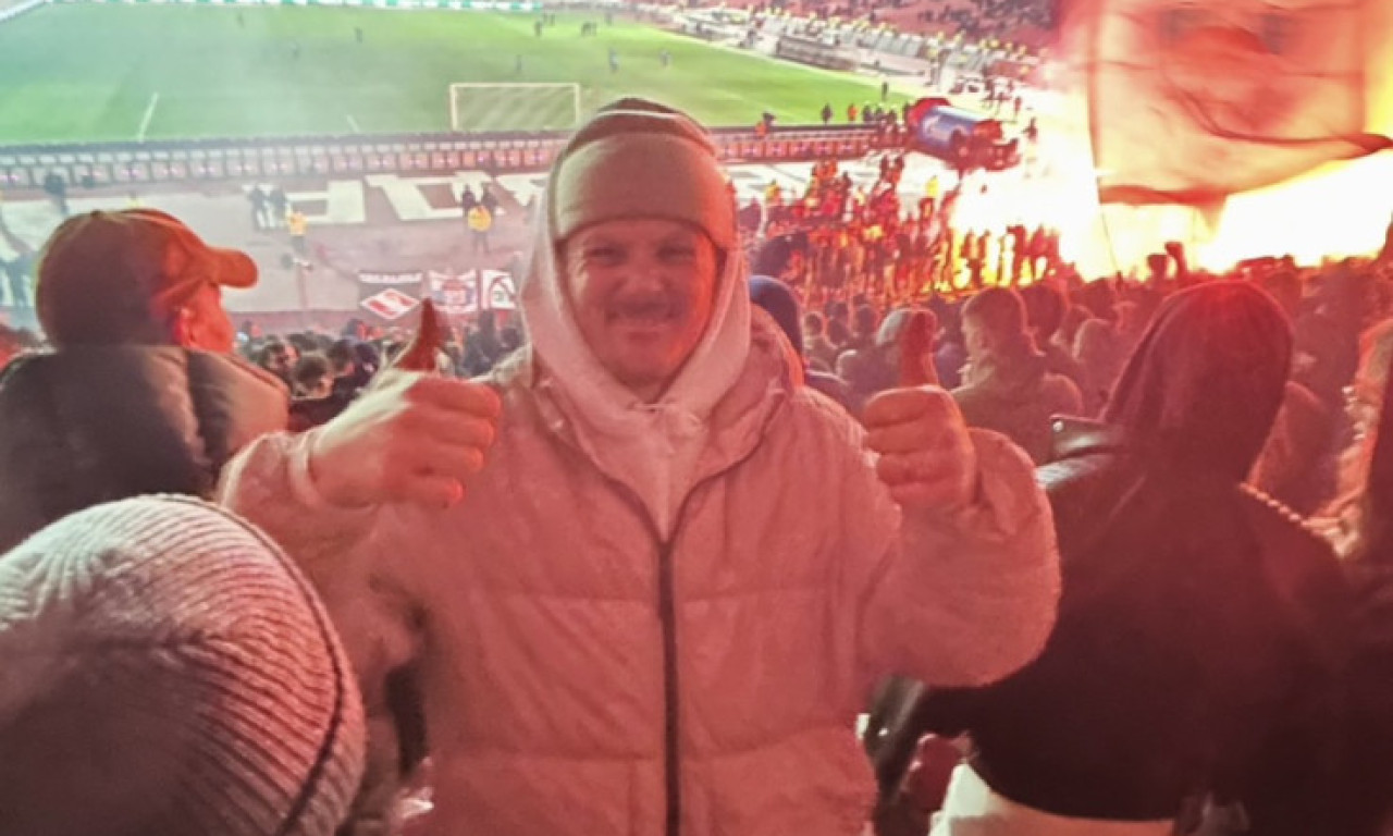SVETSKI ŠAMPION U TRANSU NA VEČITOM DERBIJU! Pogledajte ko je gledao duel Zvezde i Partizana direktno sa Severa (FOTO+VIDEO)