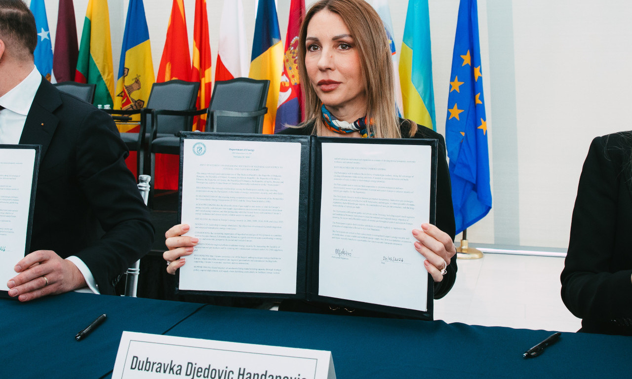 SIGURNO SNABDEVANJE GASOM Đedović u SAD potpisala zajedničku izjavu o bezbednosti: "Dobijamo pristup novim tržištima"