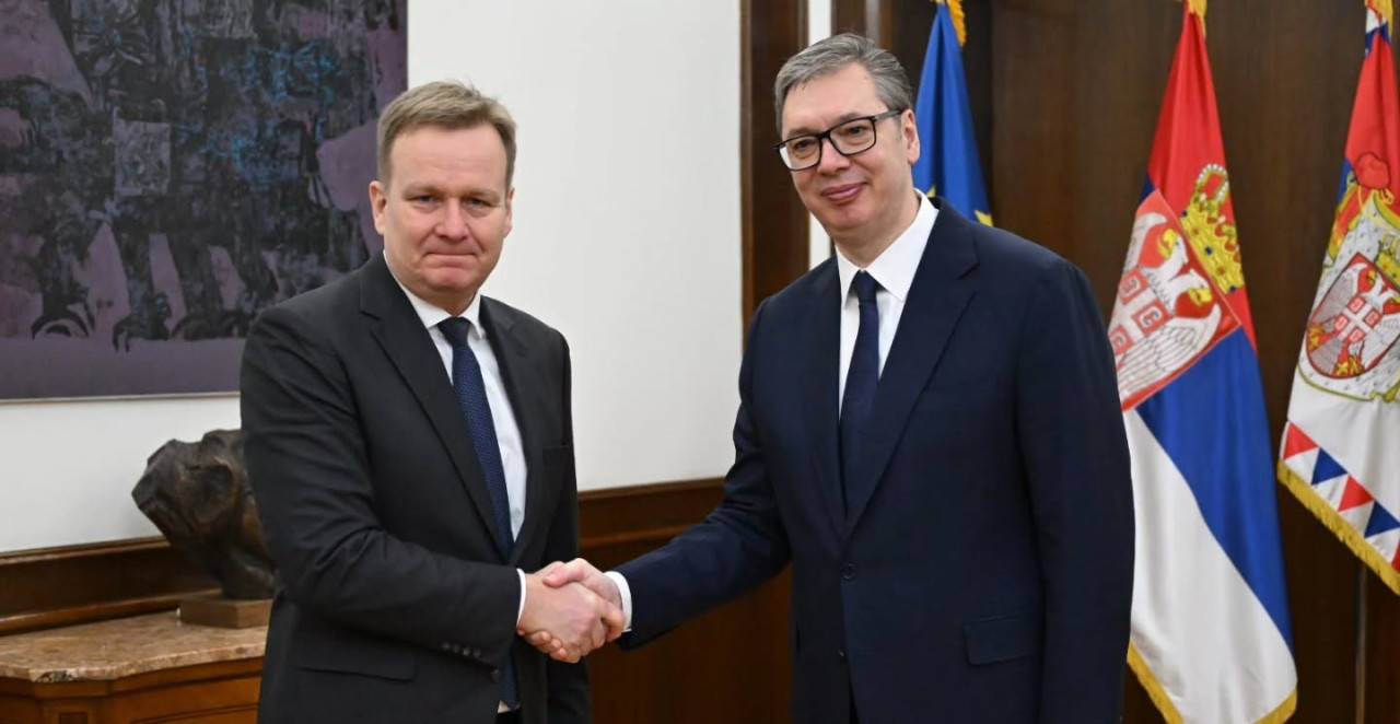 SORENSEN POSLE SASTANKA SA VUČIĆEM "Fokusirali smo se na sprovođenje svih obaveza iz dijaloga..." (FOTO)