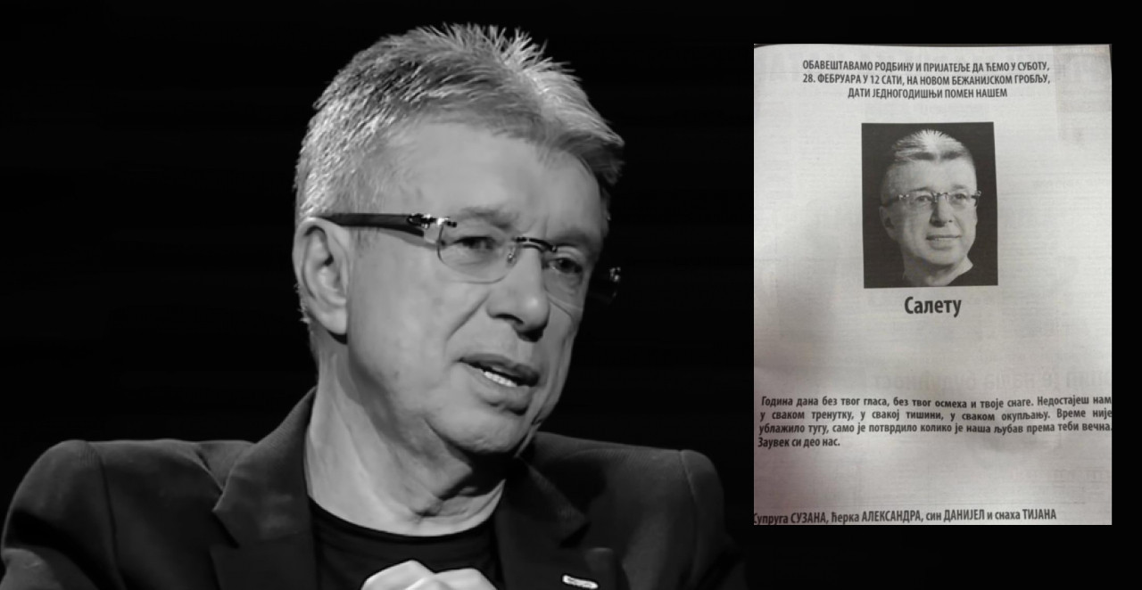 OSVANULA POTRESNA ČITULJA SAŠI POPOVIĆU Porodica opisala tugu koja ne jenjava, reči će rasplakati i najtvrđe (FOTO)