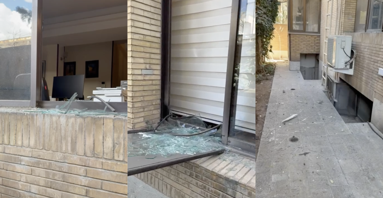 POGOĐENA AMBASADA SRBIJE U TEHERANU! Otpali prozori, staklo i srča na sve strane - snimci su jezivi! (VIDEO)