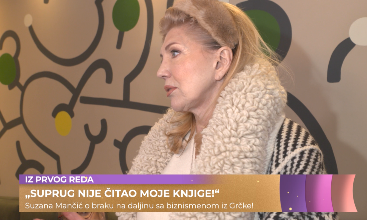 "RASTANCI NE PADAJU TEŠKO" Suzana Mančić o braku sa grčkim biznismenom (VIDEO)