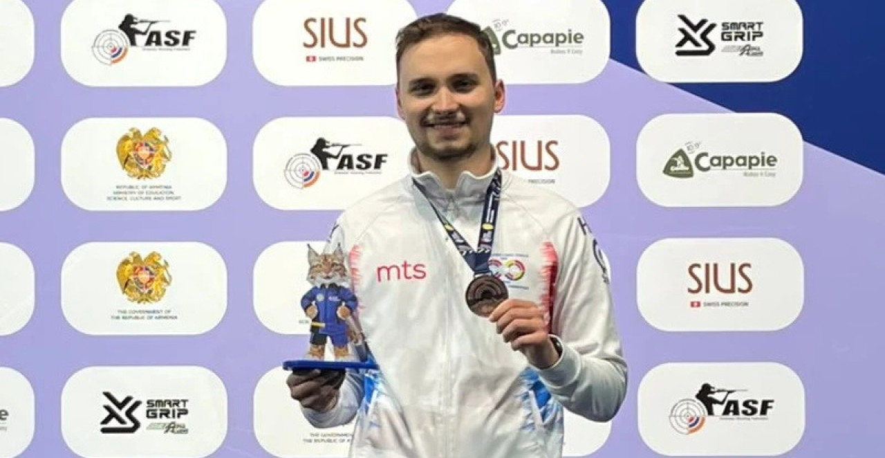 ALEKSA RAKONJAC OSVOJIO BRONZU Uspeh srpskog strelca na Evropskom prvenstvu u Jerevanu (FOTO)