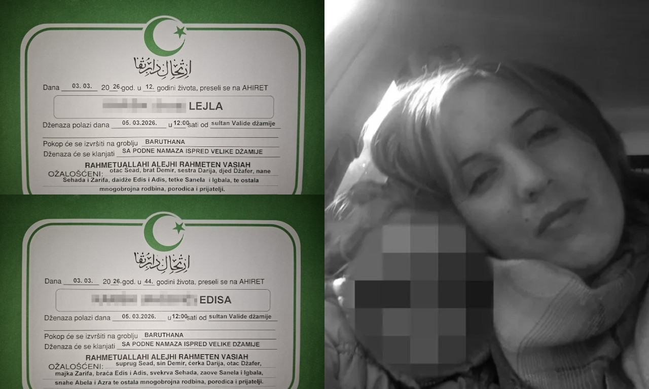 POZNATO KADA ĆE BITI SAHRANJENE MAJKA I ĆERKA STRADALE U SJENICI! Prijatelji se opraštaju potresnim rečima (FOTO)