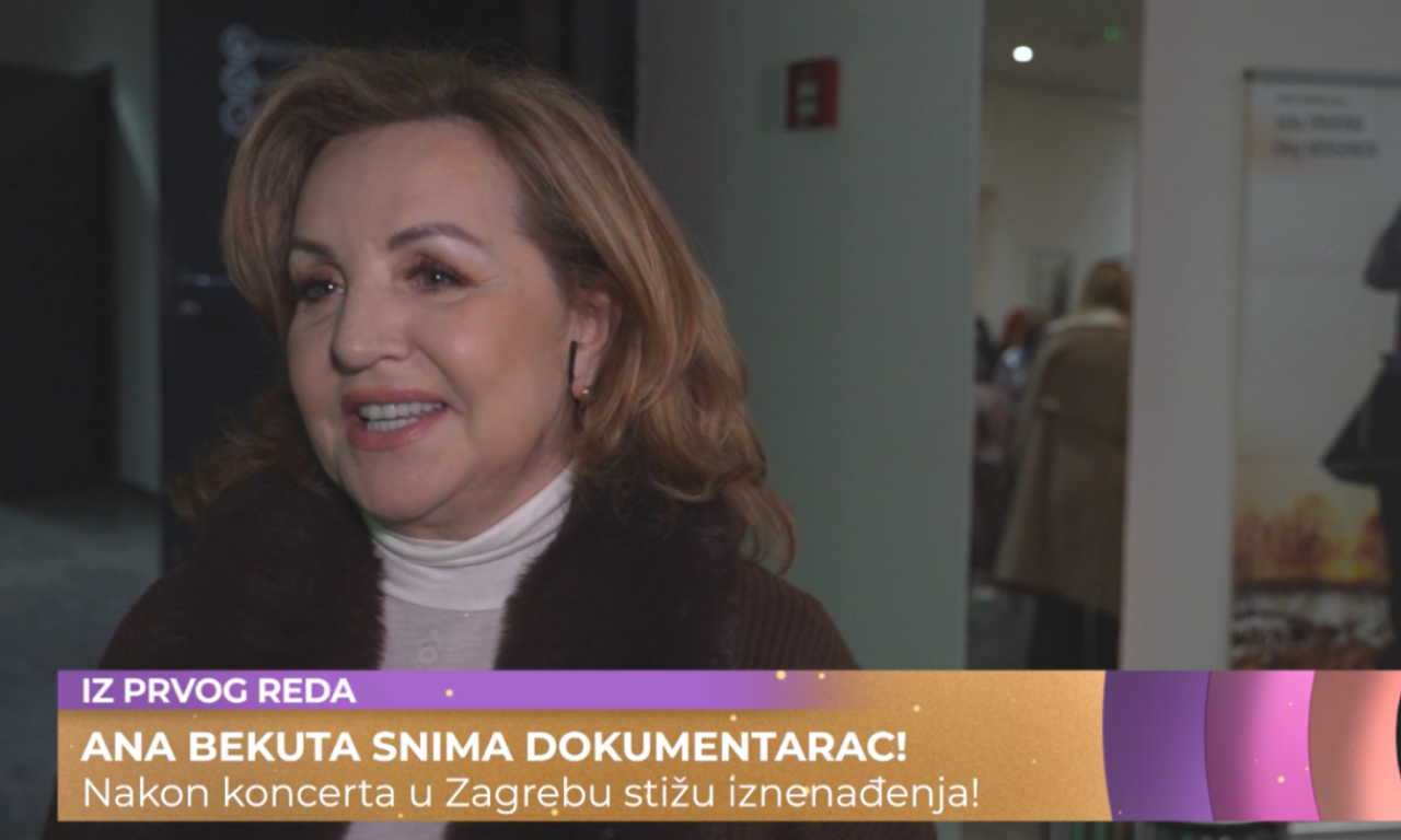 ANA BEKUTA U ZAGREBU SNIMALA DOKUMENTARAC Otkrila detalje nesvakidašnjeg projekta (VIDEO)