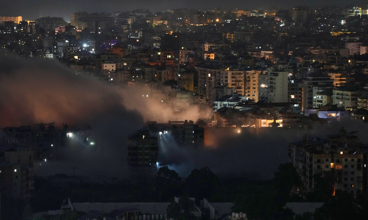 IZRAEL UDARA PO BEJRUTU Pogođeno 10 zgrada, seje se strah širom predgrađa Hezbolaha!