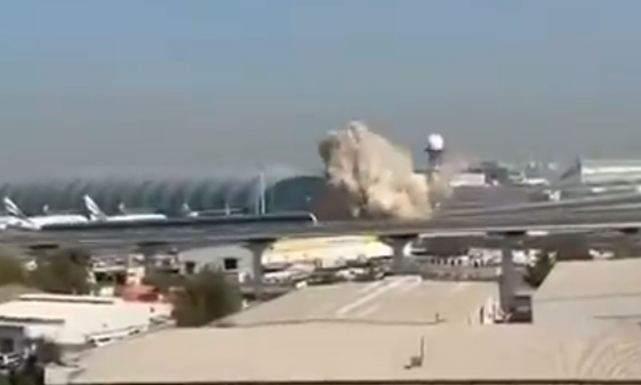 POGOĐEN AERODROM U DUBAIJU?! Pogledajte stravičan snimak, eksplozija, dim i opšta panika (VIDEO)