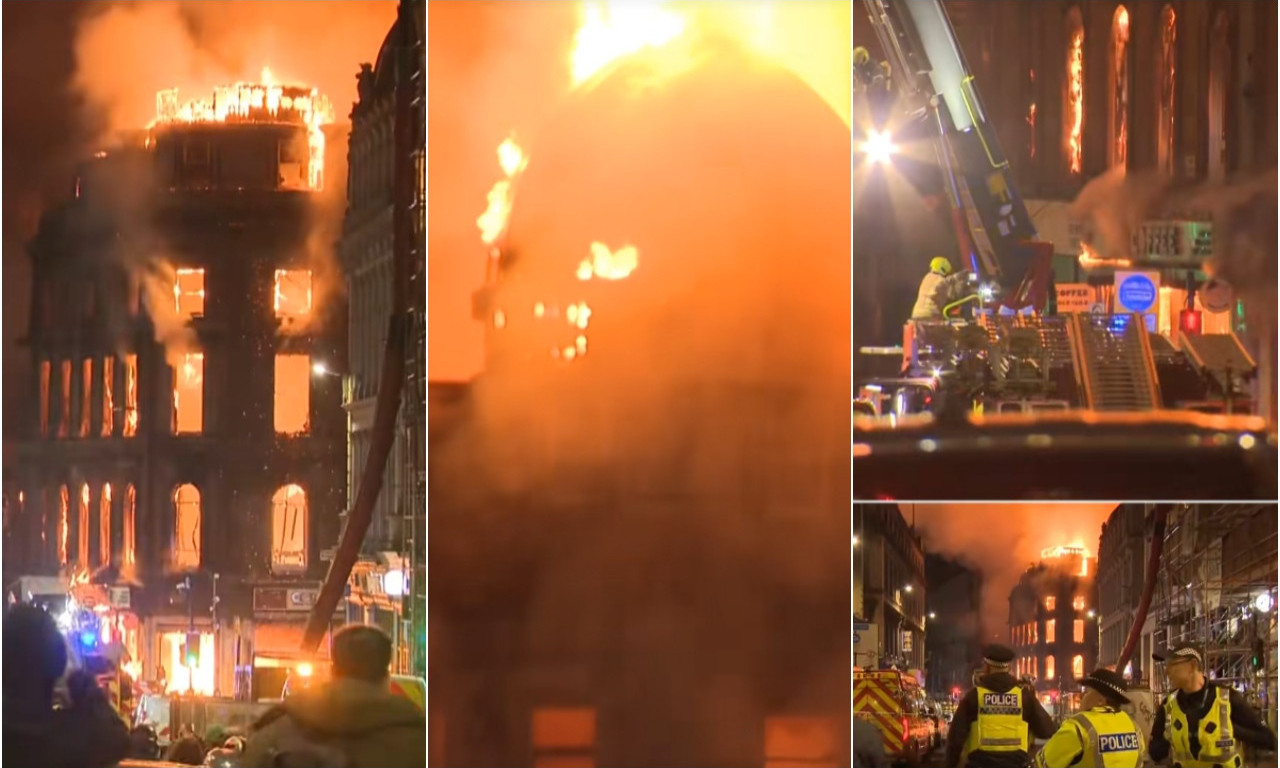 OGROMAN POŽAR NA NAJPROMETNIJOJ ŽELEZNIČKOJ STANICI Zgrada se urušava dok je guta buktinja! (VIDEO)