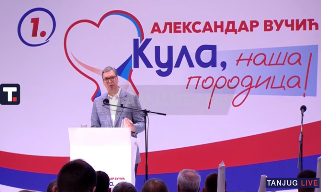 VUČIĆEVA PORUKA SA VELIKOG SKUPA U SIVCU: "Vi mrzite, mi ćemo da gradimo" (VIDEO/FOTO)