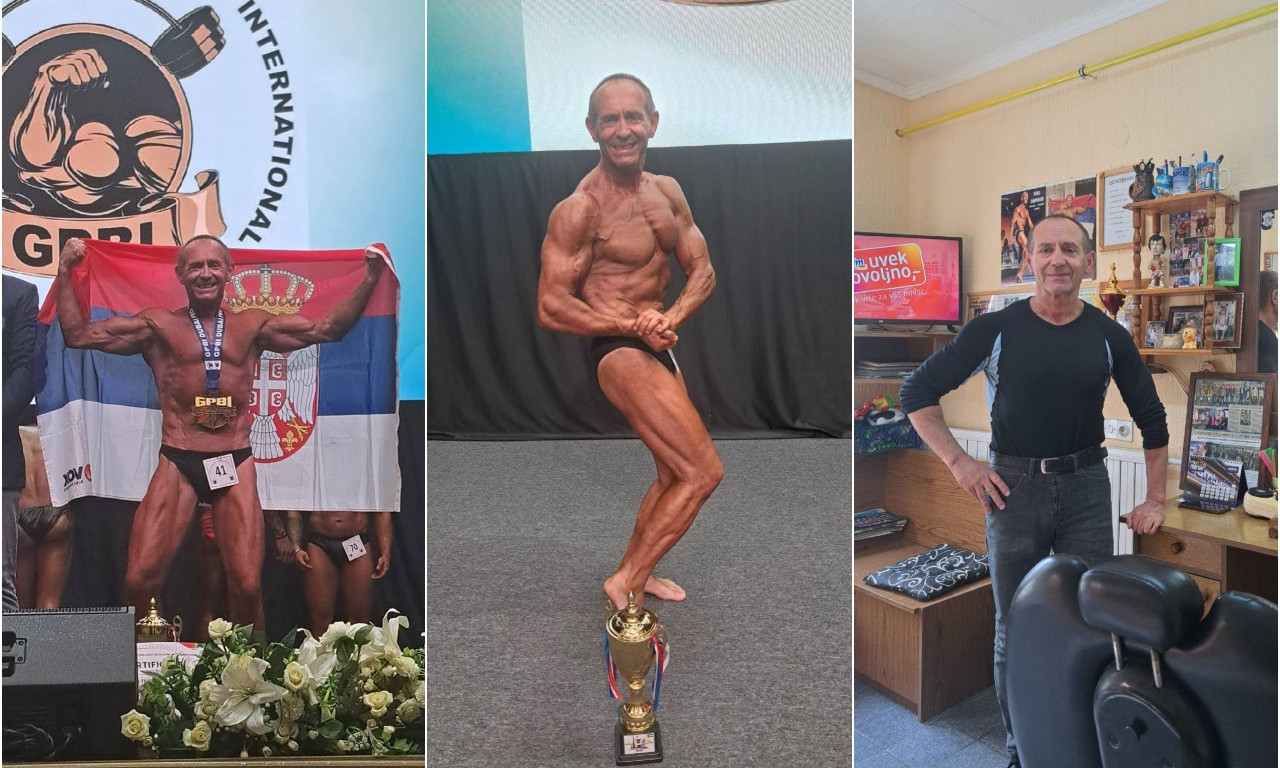 DUŠAN JOVANOVIĆ SVETSKI VICEŠAMPION U BODI-BILDINGU Izvajan i u sedmoj deceniji, evo šta jede kako bi bio najbolji