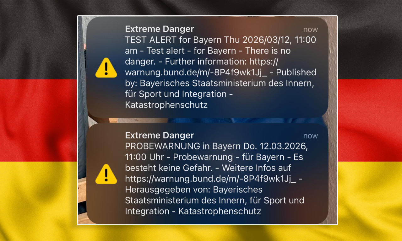 "TELEFON JE POČEO DA URLA DOK SAM PRIČAO SA MAJKOM!" Srbin u Nemačkoj dobio alarm "Extreme Danger" - evo šta se stvarno desilo