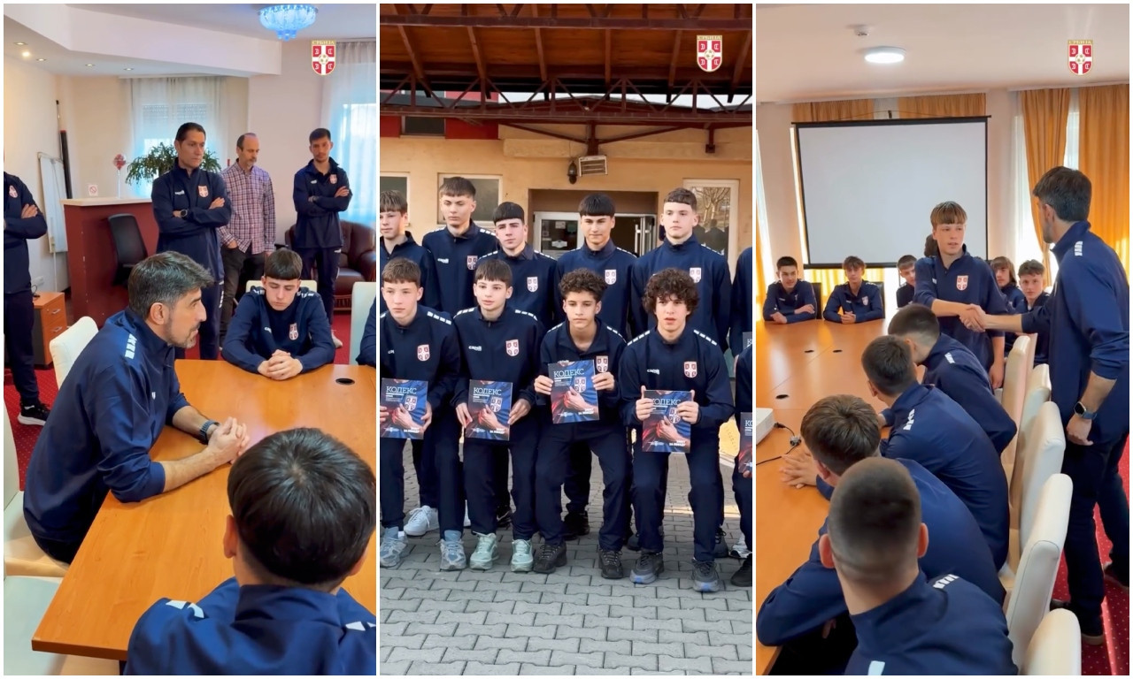 DELA KOJA GRADE GENERACIJE BUDUĆIH FUDBALERA: Selektor uručio Kodeks reprezentativca najmlađima (VIDEO)