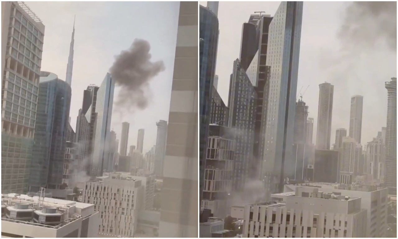 DRAMA NA NEBU IZNAD DUBAIJA: Projektil leteo ka centru grada, oštećena zgrada (VIDEO)