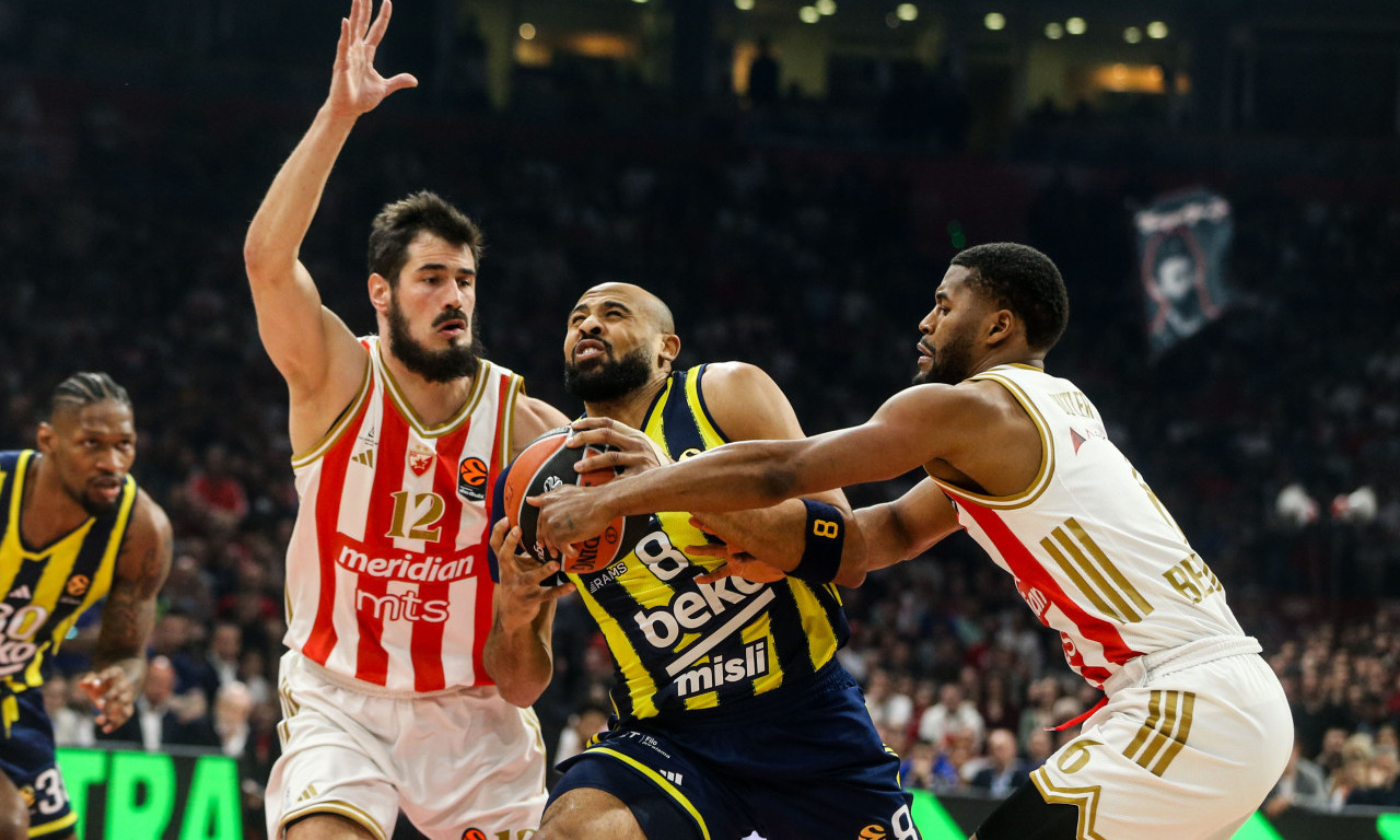 ZVEZDA SRUŠILA LIDERA EVROLIGE! Spektakl u Beogradu završen pobedom crveno-belih (FOTO)