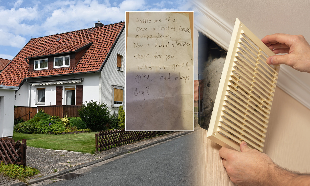 ŠTA JE ZELENO, SIVO I UVEK SUVO? U kući pronašao zagonetku i ne može da je reši već 5 godina - probajte vi (FOTO)