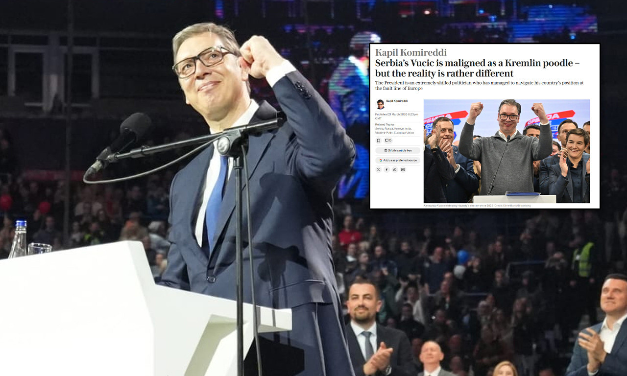 VUČIĆ NIJE NI ZA RUSIJU, NI PROTIV EVROPE Evo šta je njegova jedini interes! Britanski "Telegraf" o predsedniku Srbije